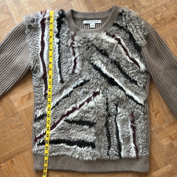 Diane Von Furtsenberg Jameson Merino Rabbit Fur Sweater - Picture 10 of 12